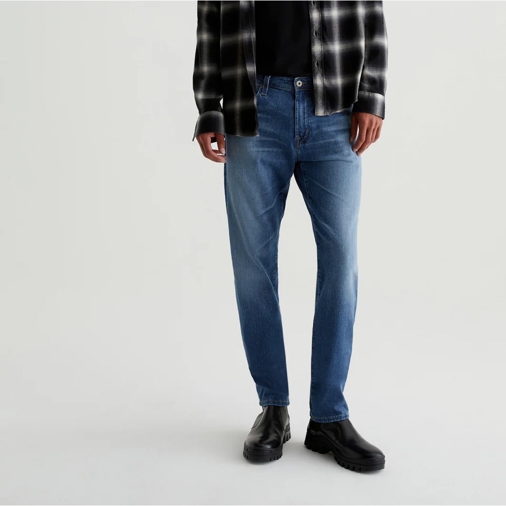 AG Adriano Goldschmied Men’s 40 x 35” The Tellis Slim Straight Stretch Jeans